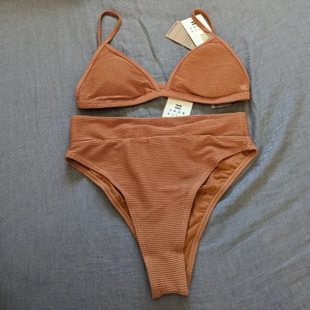 Billabong Tanlines Ceci High Rise Bikini Set